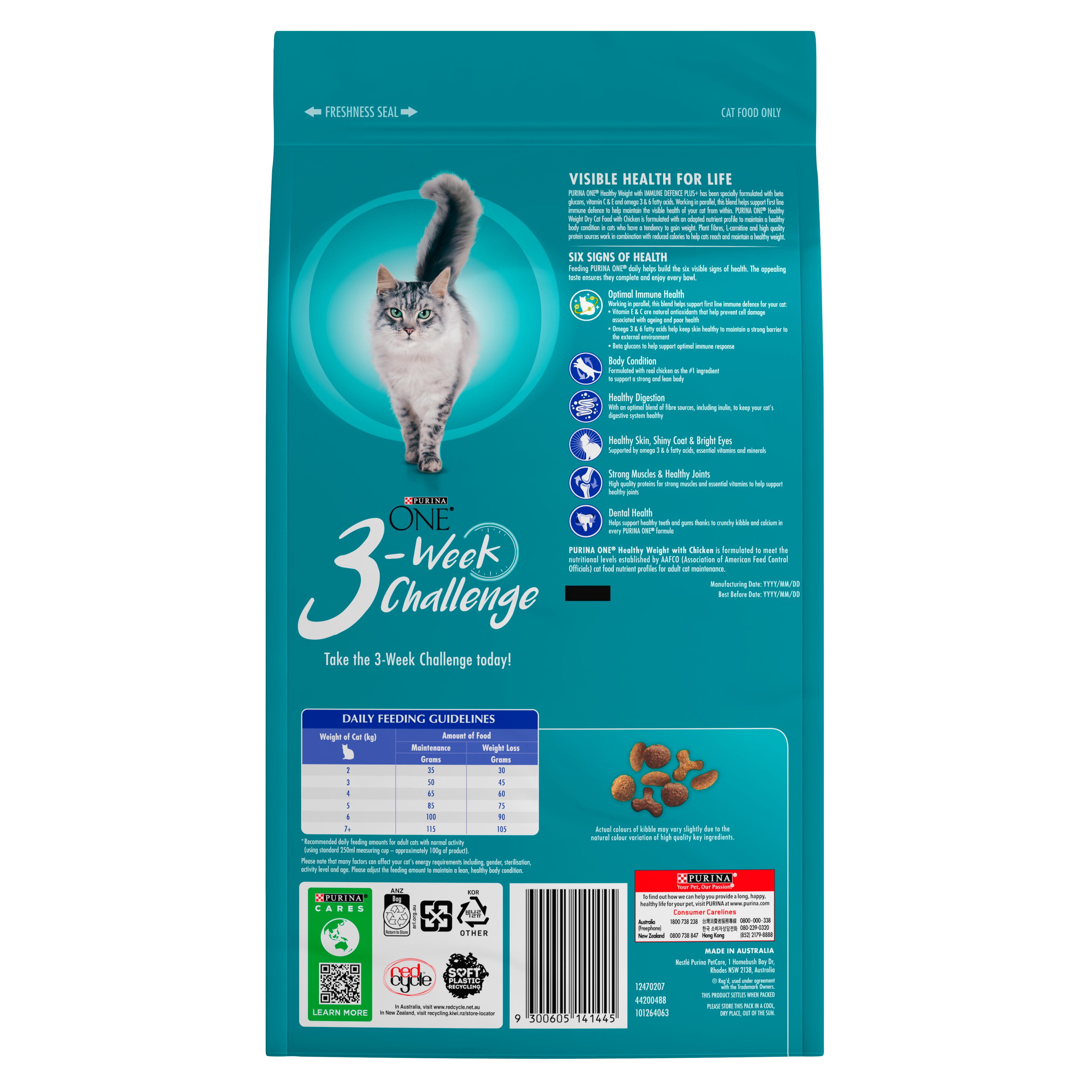 Purina ONE Adult Healthy Weight Chicken Dry Cat Food Purina